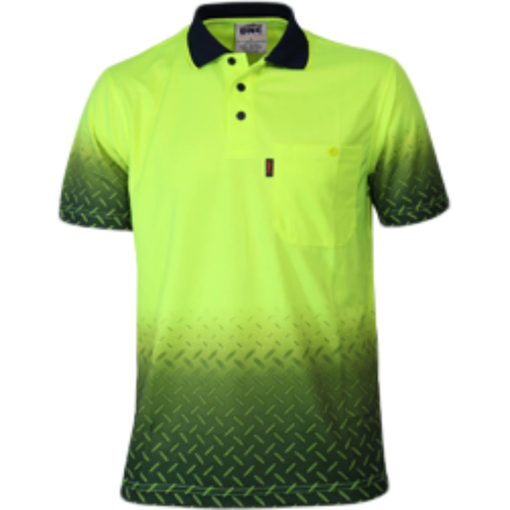 Hi Vis Diamond Plate Sublimated Polo 3552