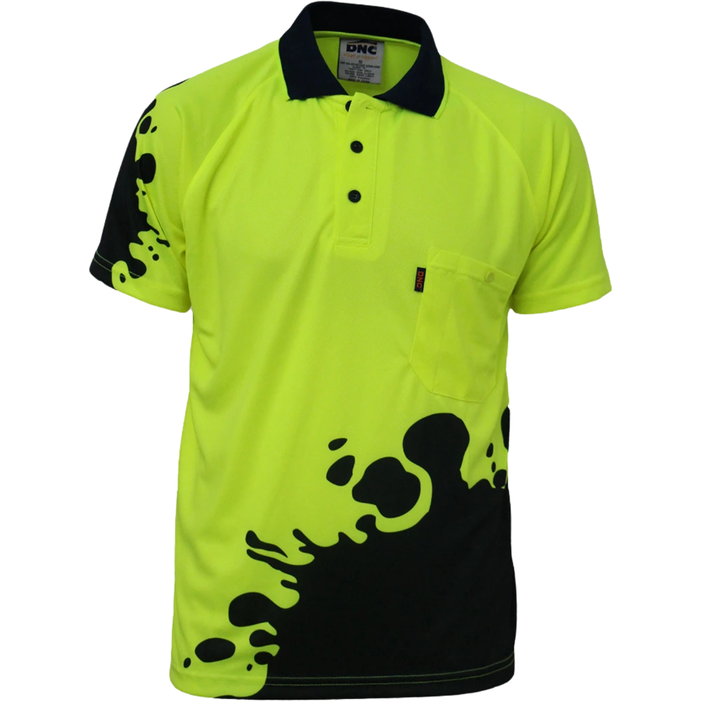 DNC Hi Vis Splash Sublimated Polo 3567