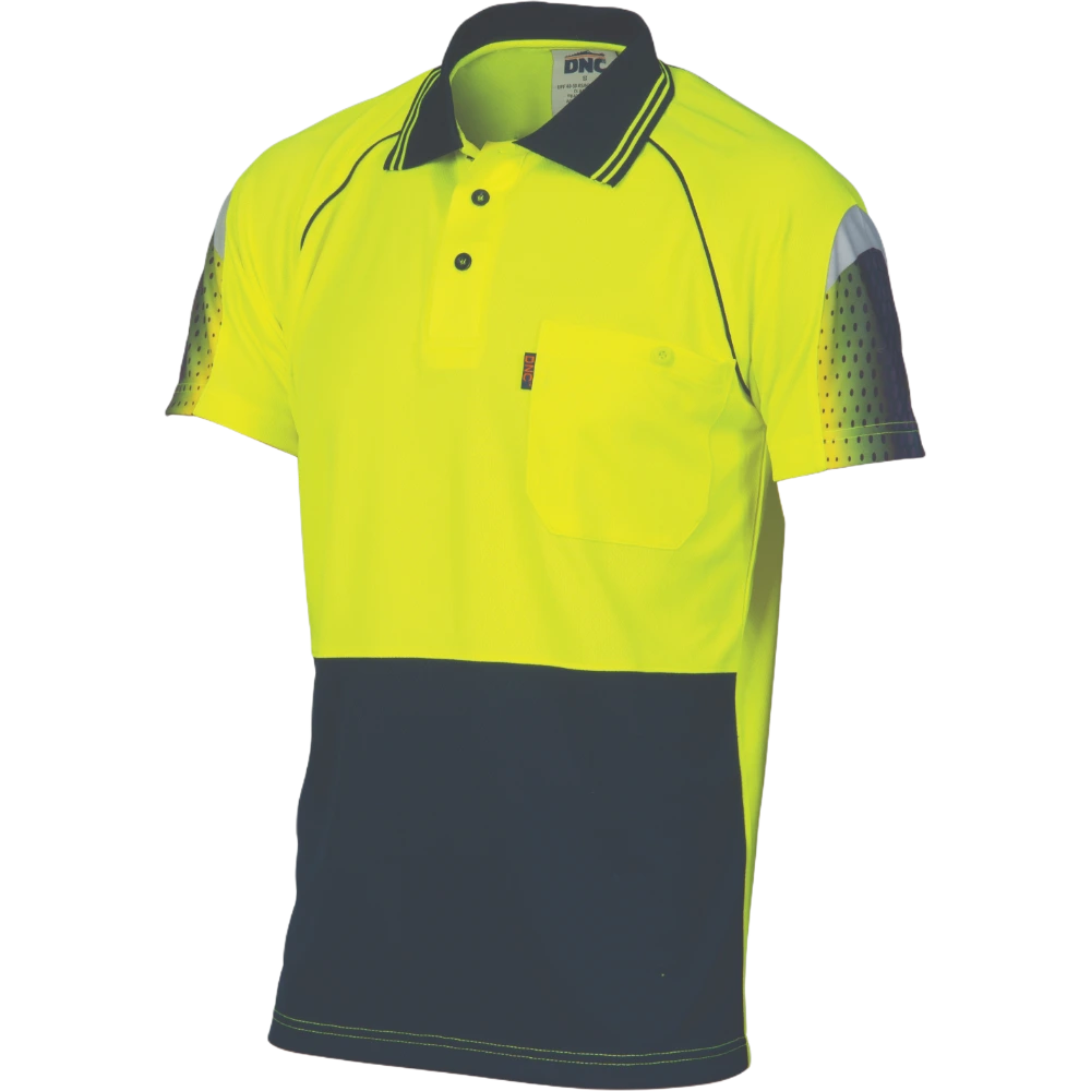 DNC HiVis Cool-Breathe Sublimated Piping Polo 3751