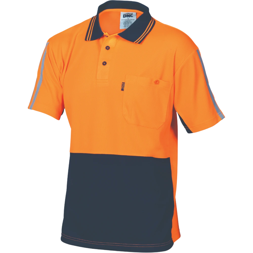 DNC HiVis Cool-Breathe Stripe Polo 3755