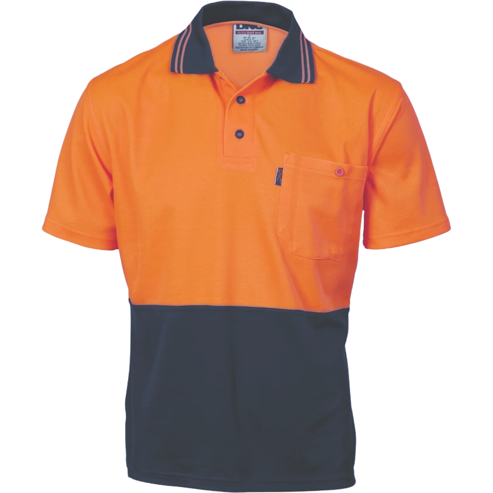 DNC HiVis Two Tone Fluoro Polo Shirt 3814