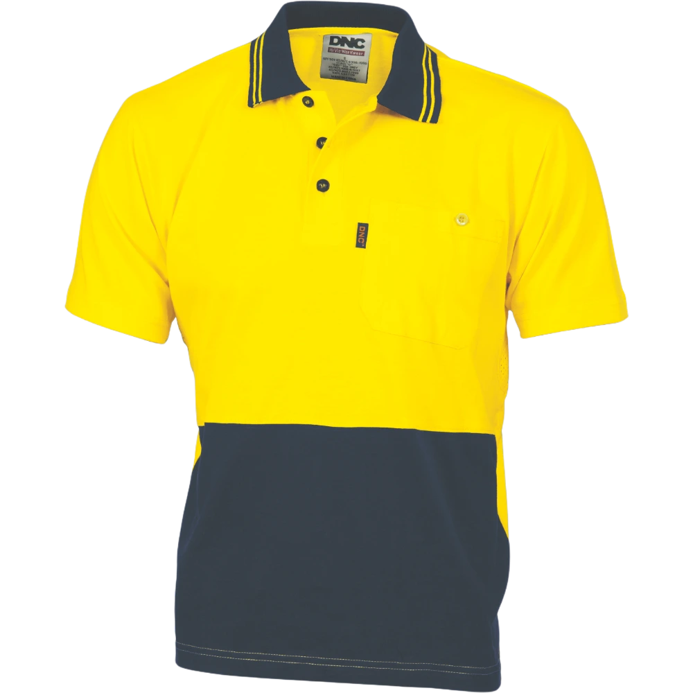 HiVis Cool-Breeze Cotton Jersey Polo 3845