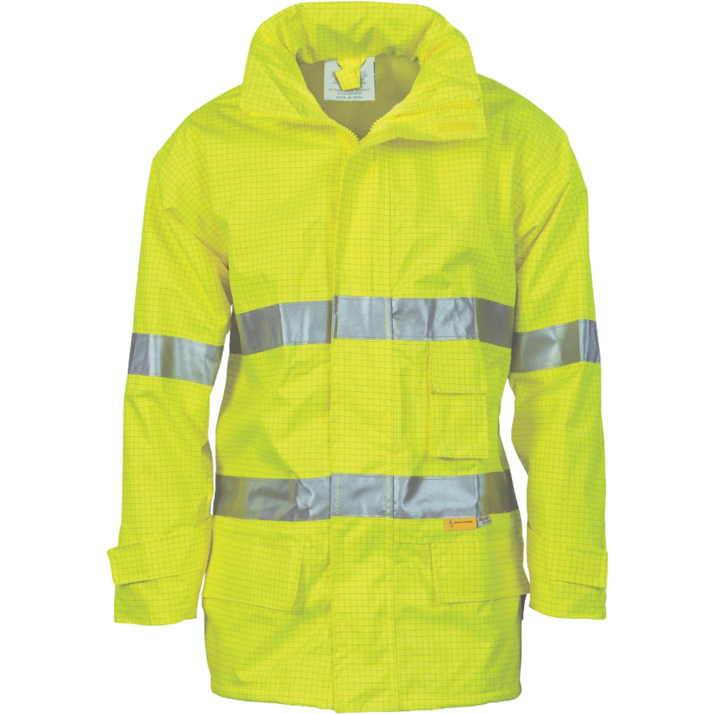 DNC HiVis Breathable Anti-Static Jacket With 3M R/Tape 3875