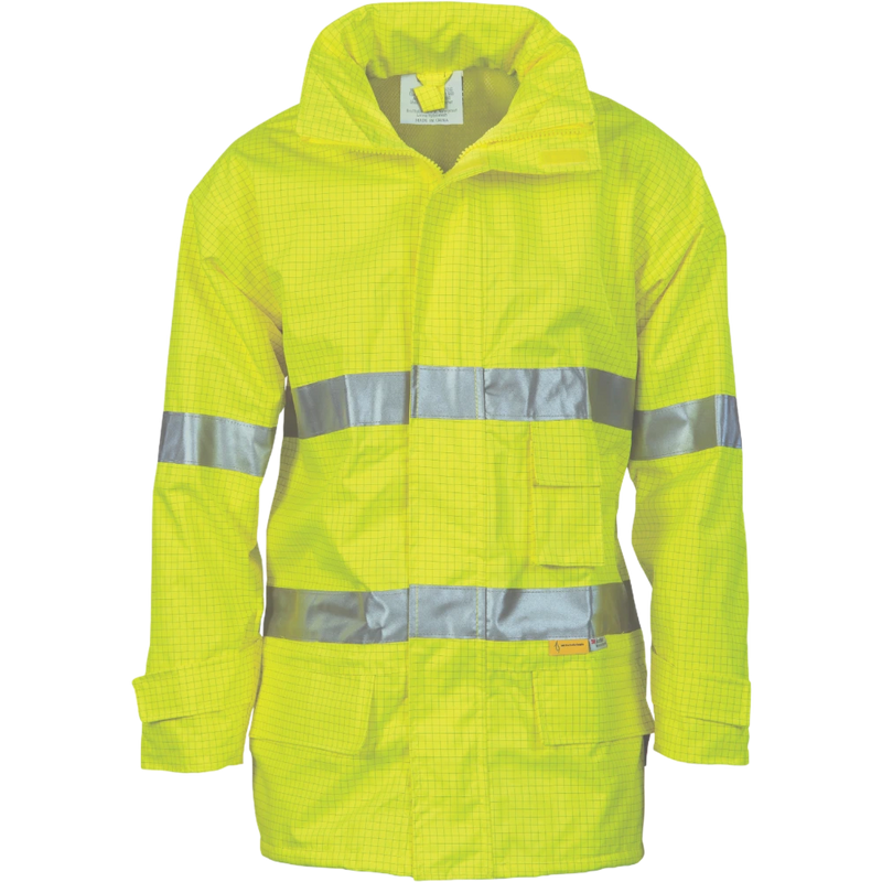 DNC HiVis Breathable Anti-Static Jacket With 3M R/Tape 3875