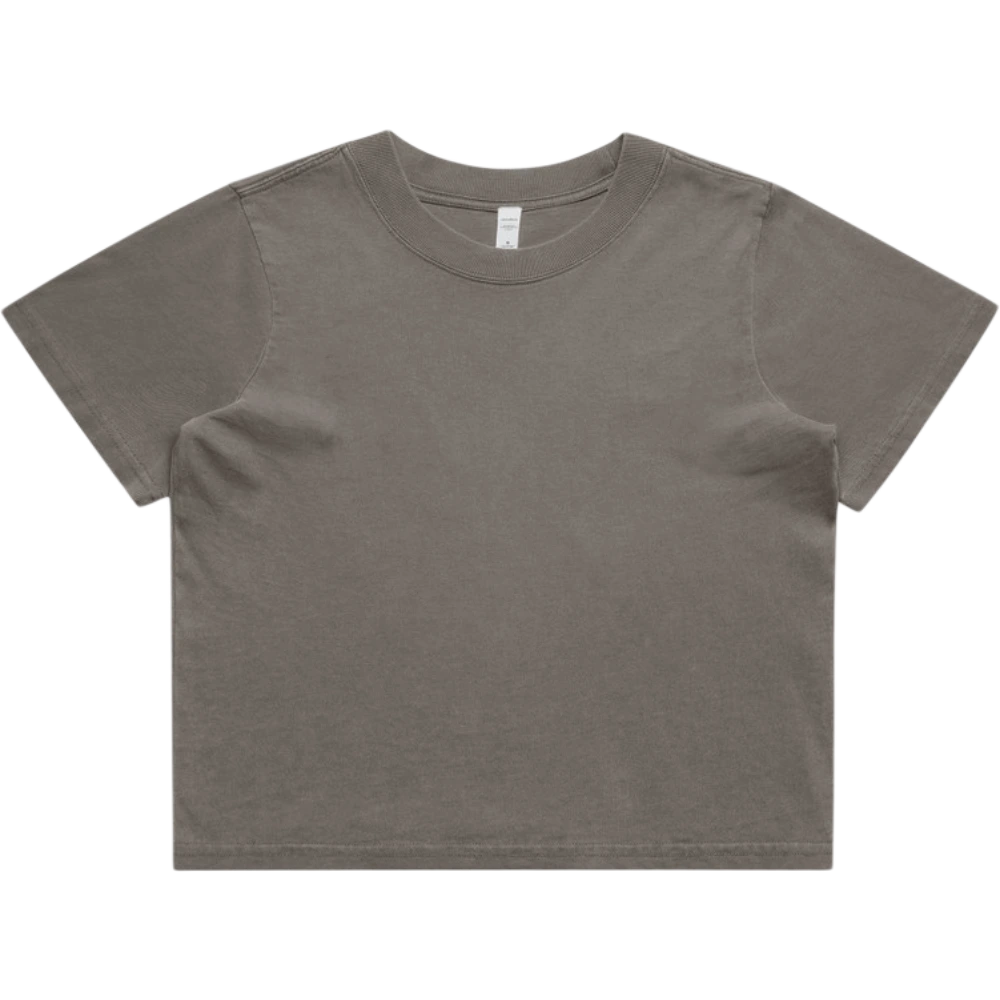 AS Colour Womens Heavy Faded Crop Tee 4089