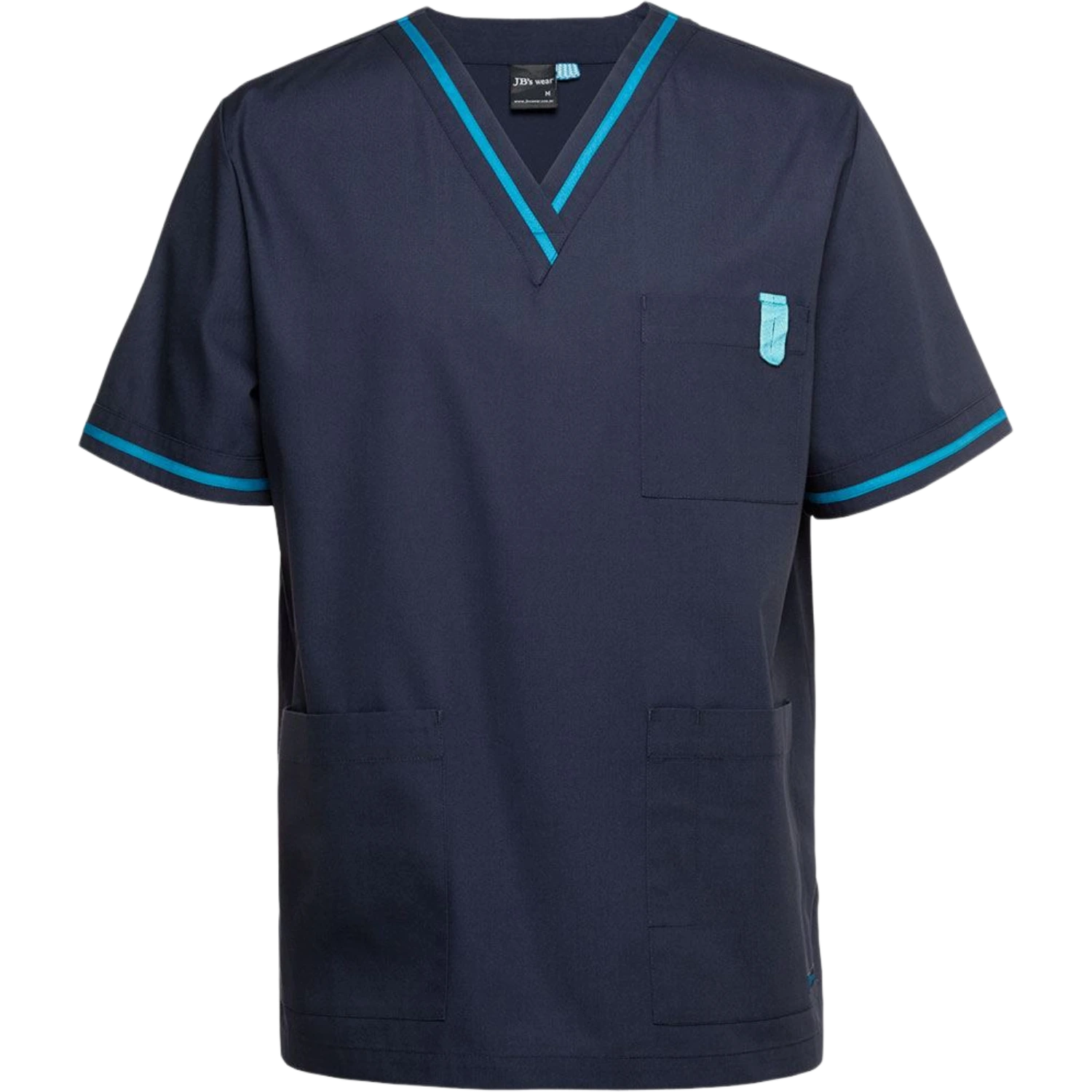 JB's Unisex Contrast Scrubs Top 4SCT
