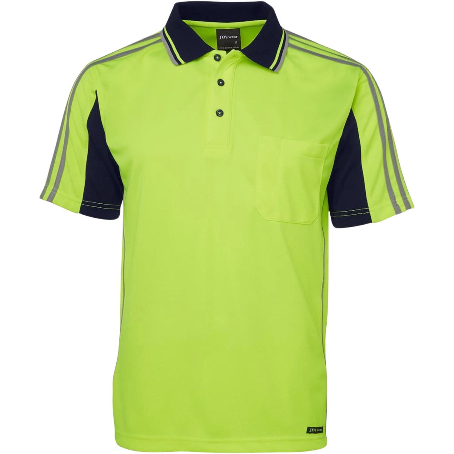 JB's Hi Vis S/S Arm Tape Polo 6AT4S