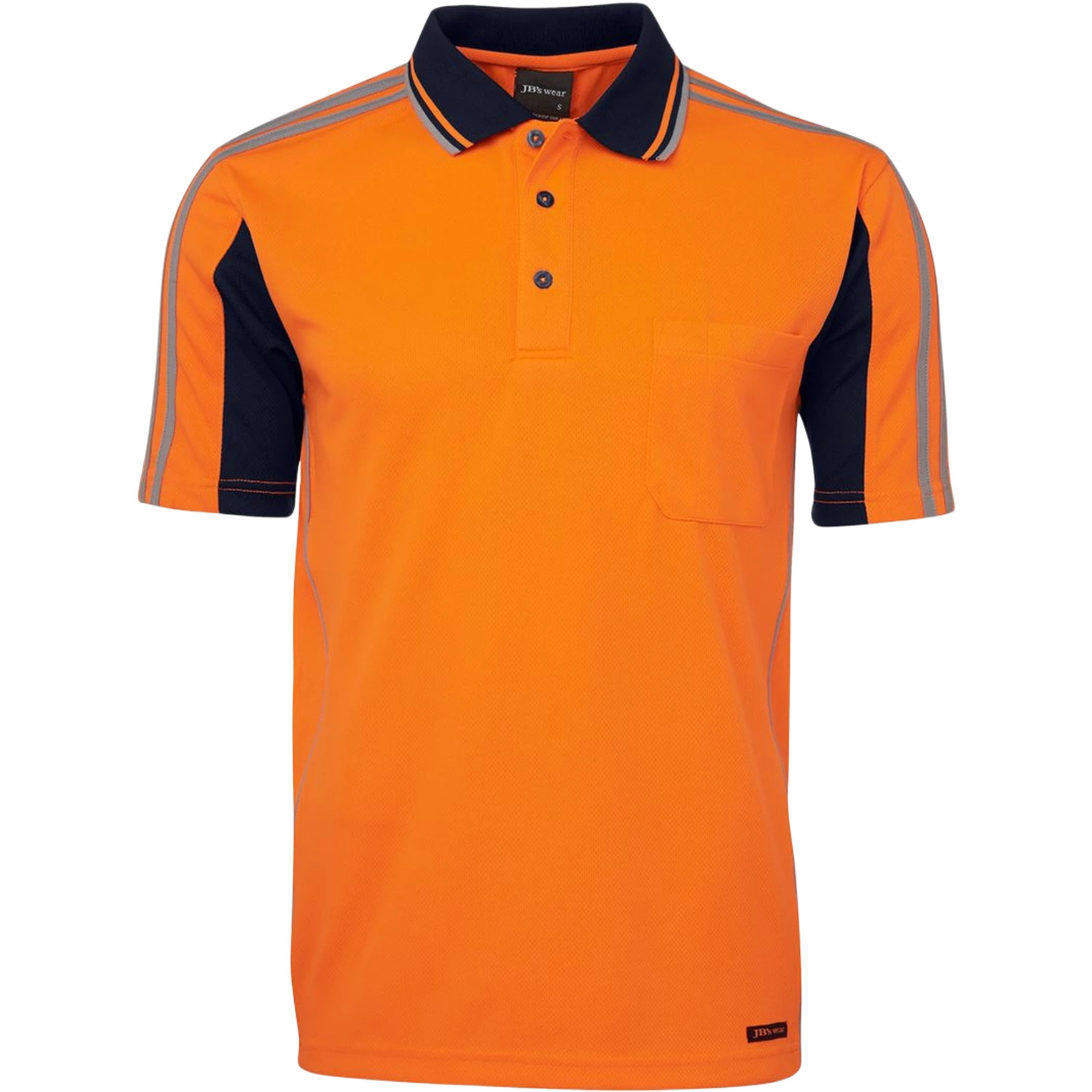 JB's Hi Vis S/S Arm Tape Polo 6AT4S