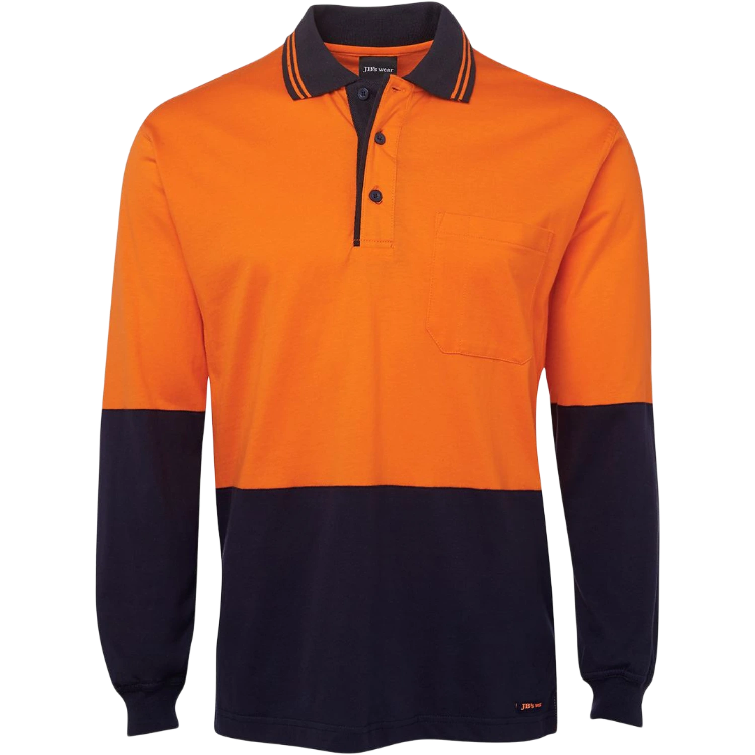JB's Hi Vis L/S Cotton Polo 6CPHL