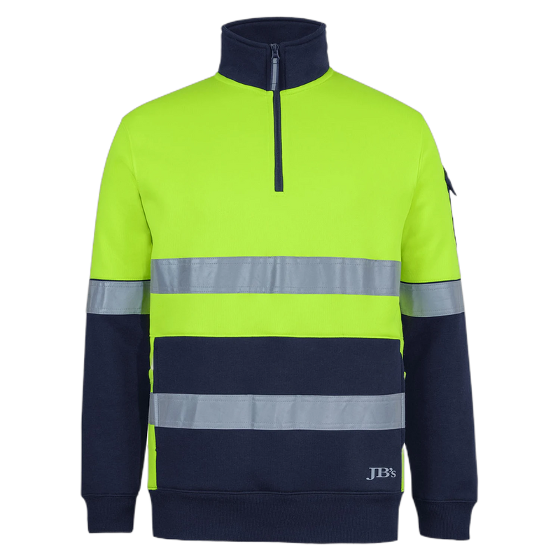 JB's 350g Hi Vis (D+N) 1/2 Zip Trade Fleece 6DNVF