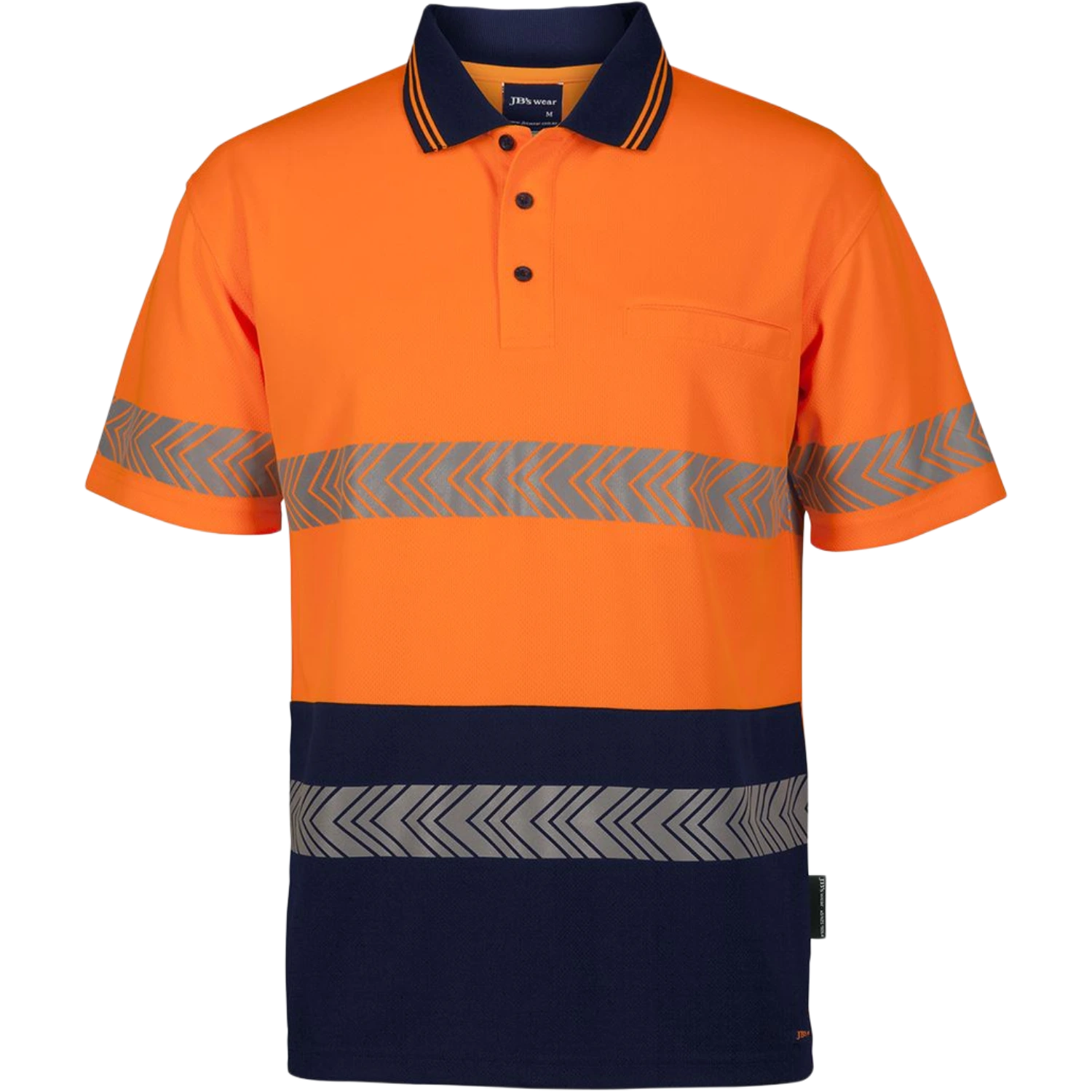 JB'S Hi Vis S/S Segmented Tape Polo 6HSST