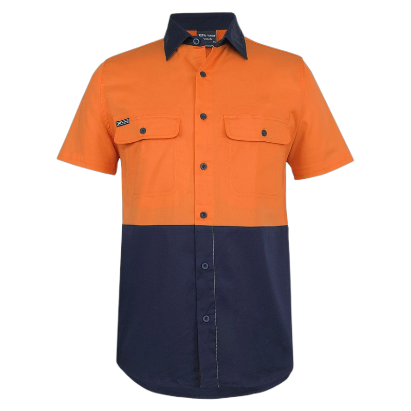JB's Hi Vis S/S Stretch Work Shirt 6HSWS