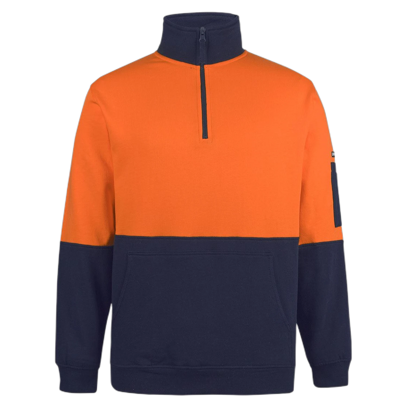 JB's Hi Vis 310 Cotton 1/2 Zip Fleece 6HVFM