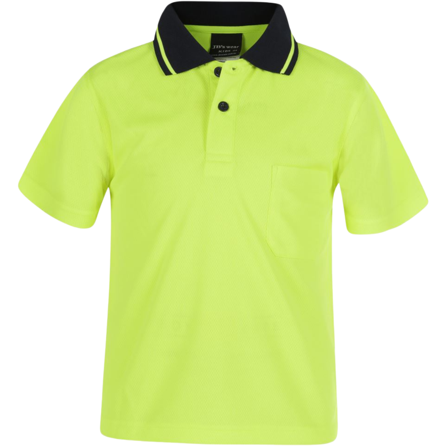 JB's Kids/Infant Hi Vis Traditional Polo 6HVNC