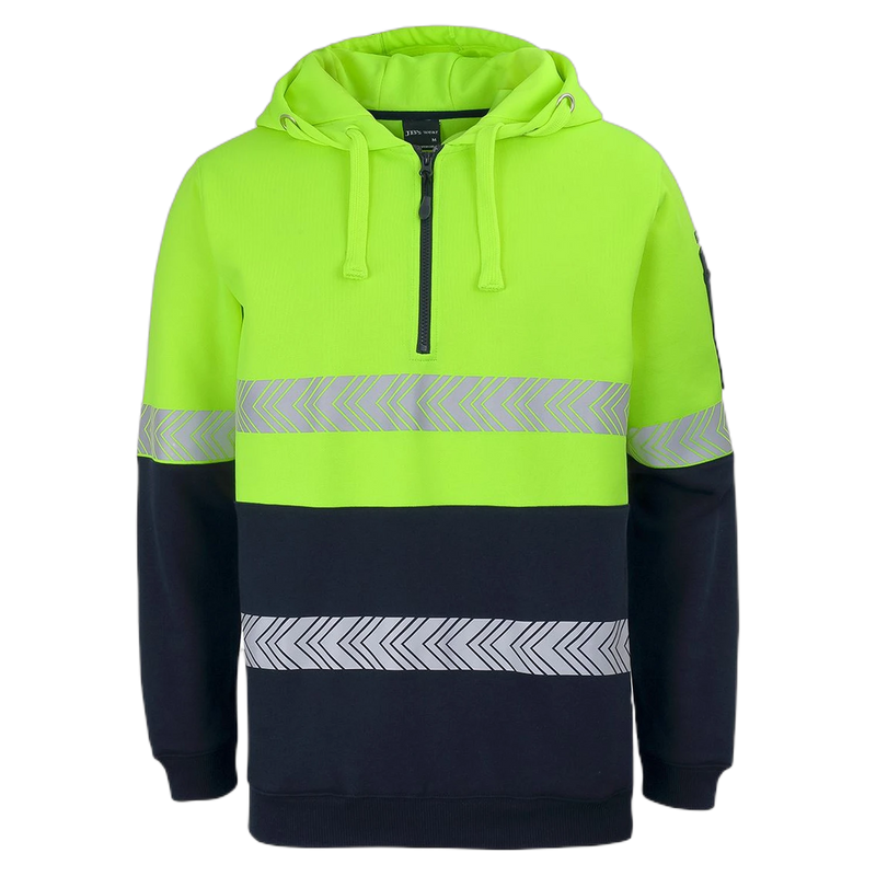 JB's Hi Vis (D+N) 1/2 Zip Segmented Tape Hoodie 6HZSH