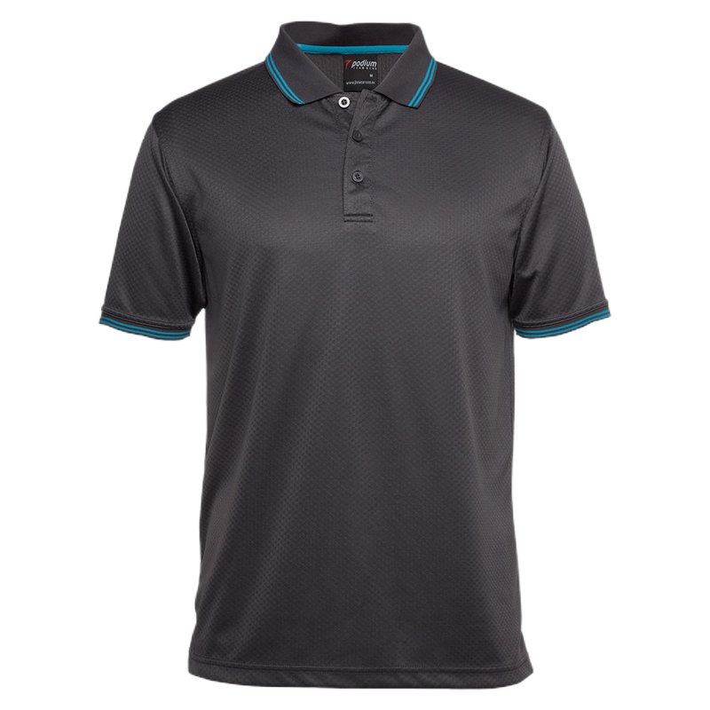 Podium Jacquard Contrast Polo 7JCP