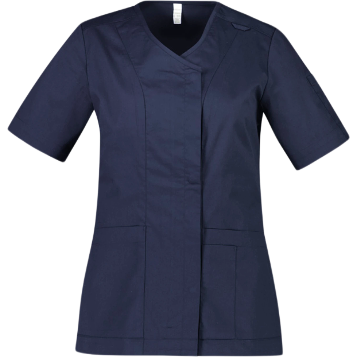 Biz Care Womens Parks Zip Front Crossover Scrub Top CST240LS