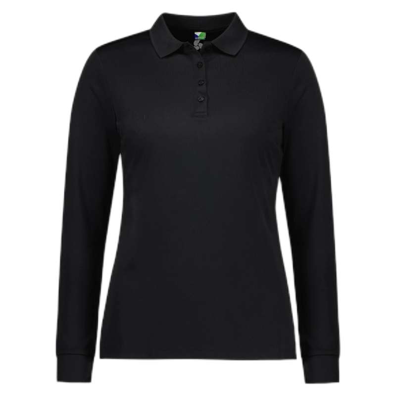 Biz Collection Action Womens Long Sleeve Polo P206LL