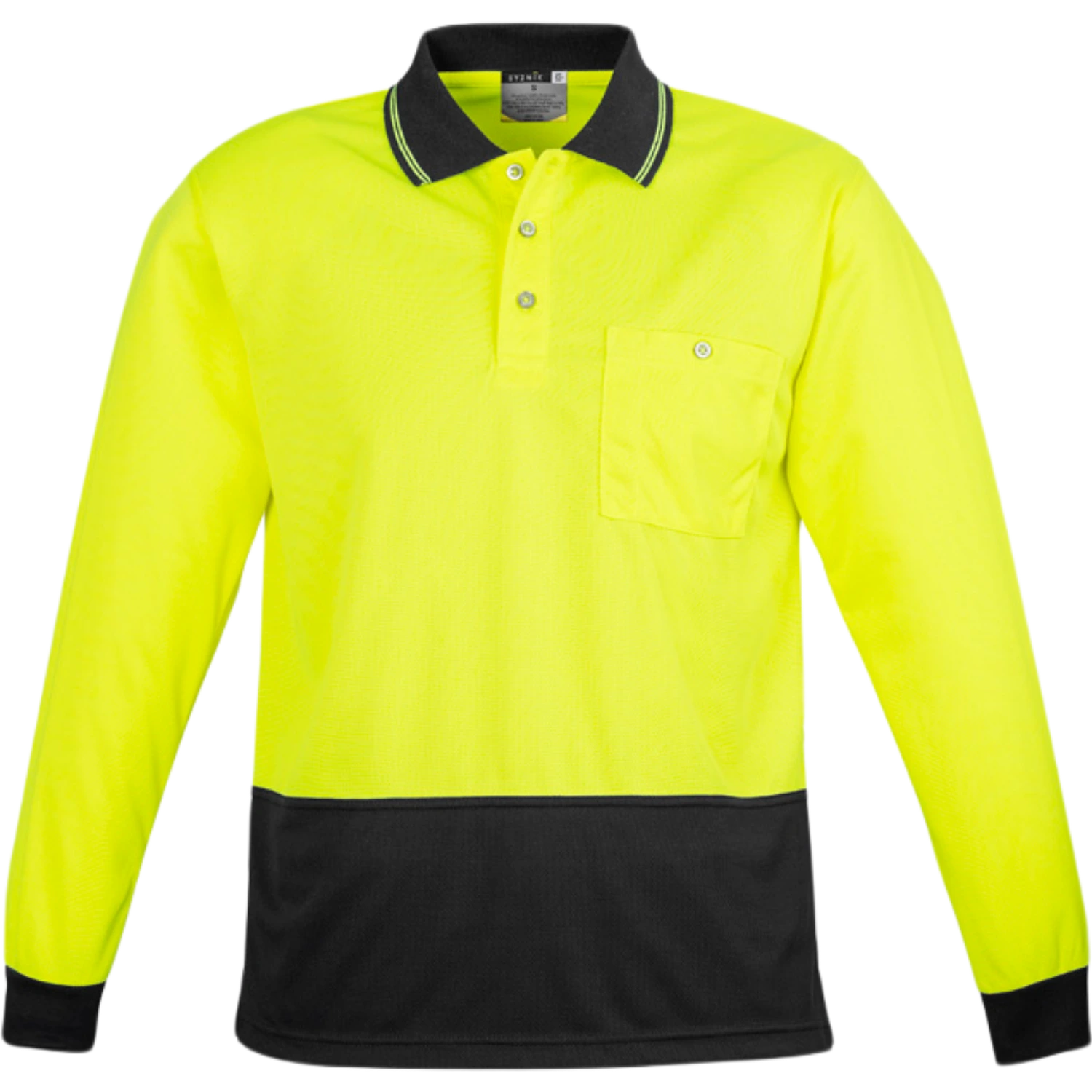 Syzmik Unisex Hi Vis Basic Long Sleeve Polo ZH232