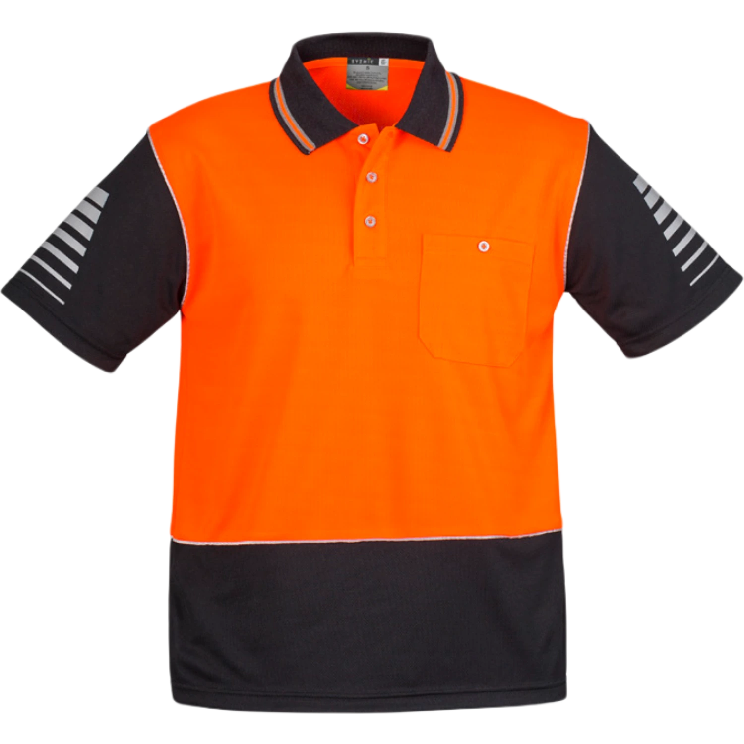 Syzmik Mens Hi Vis Zone Short Sleeve Polo ZH236