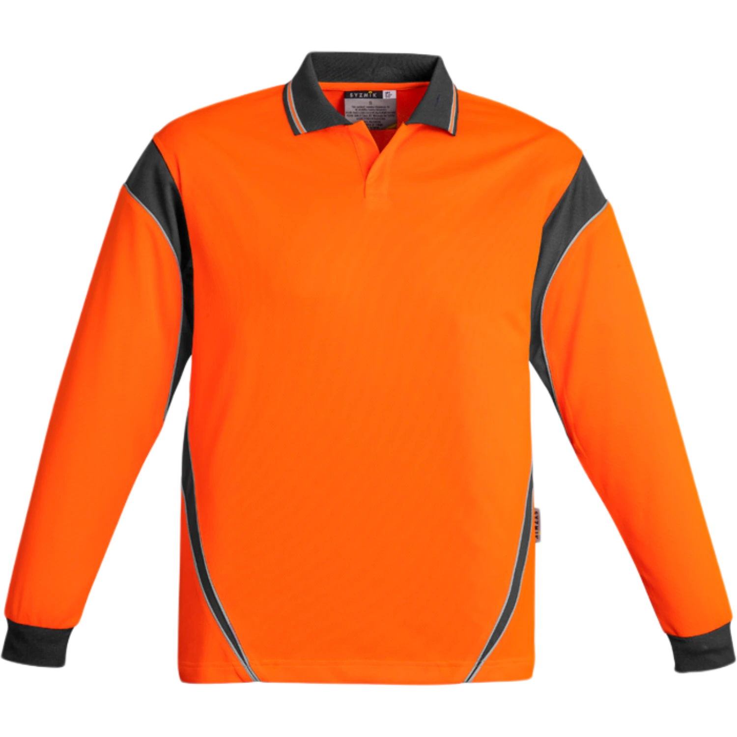 Syzmik Mens Hi Vis Aztec Long Sleeve Polo ZH249