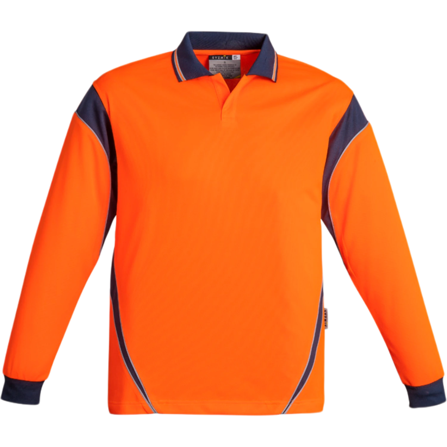 Syzmik Mens Hi Vis Aztec Long Sleeve Polo ZH249