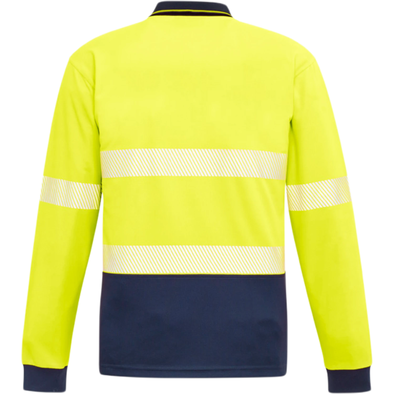 Syzmik Unisex Hi Vis Segmented Tape Long Sleeve Polo ZH530