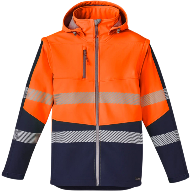 Unisex Streetworx 2 in 1 Stretch Softshell Taped Jacket ZJ453