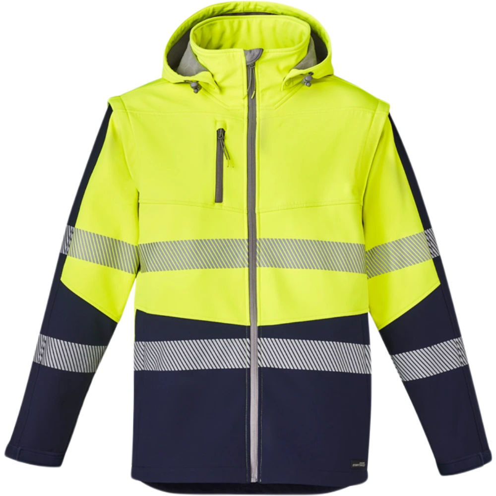 Unisex Streetworx 2 in 1 Stretch Softshell Taped Jacket ZJ453