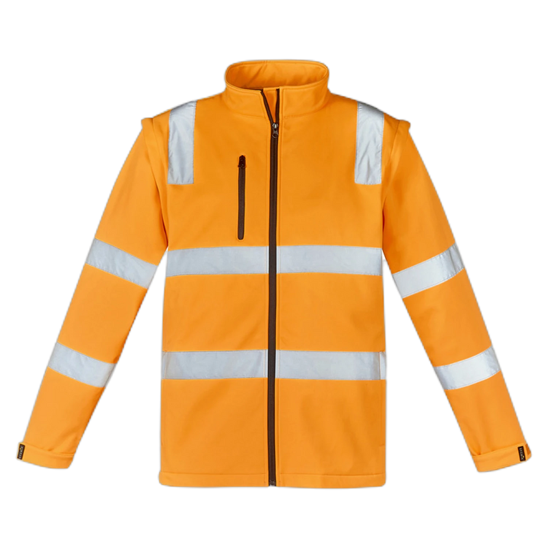 Syzmik Unisex Hi Vis VIC Rail 2 In 1 Softshell Jacket ZJ780