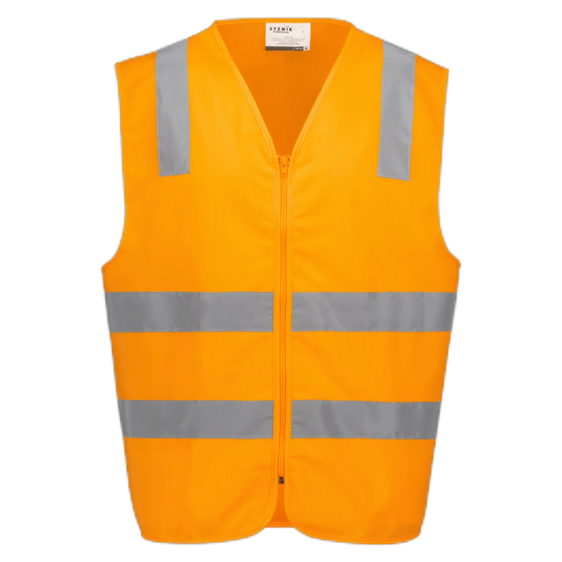 Syzmik Unisex Hi Vis VIC Rail Zip Vest ZV687