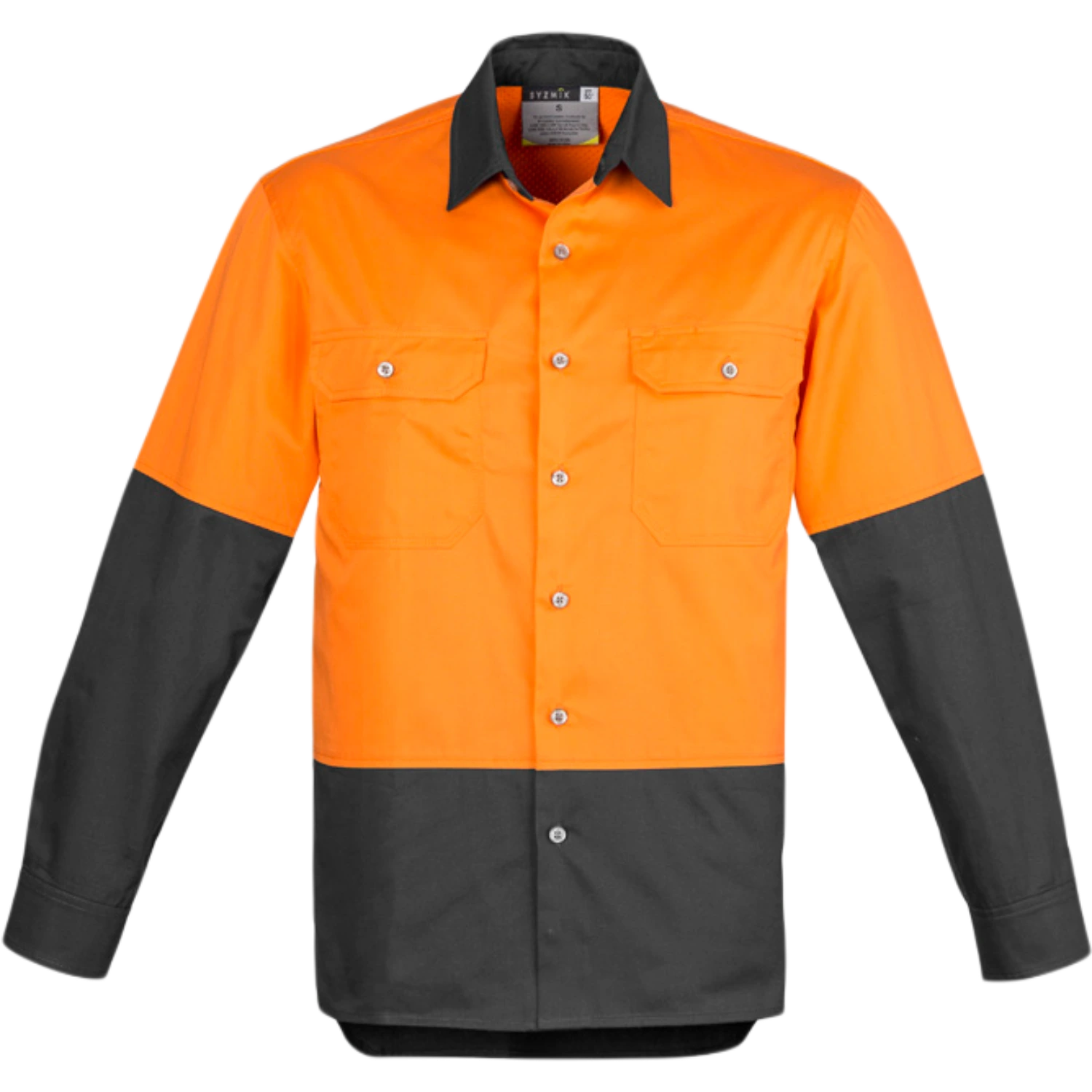 Syzmik Mens Industrial Long Sleeve Shirt ZW122