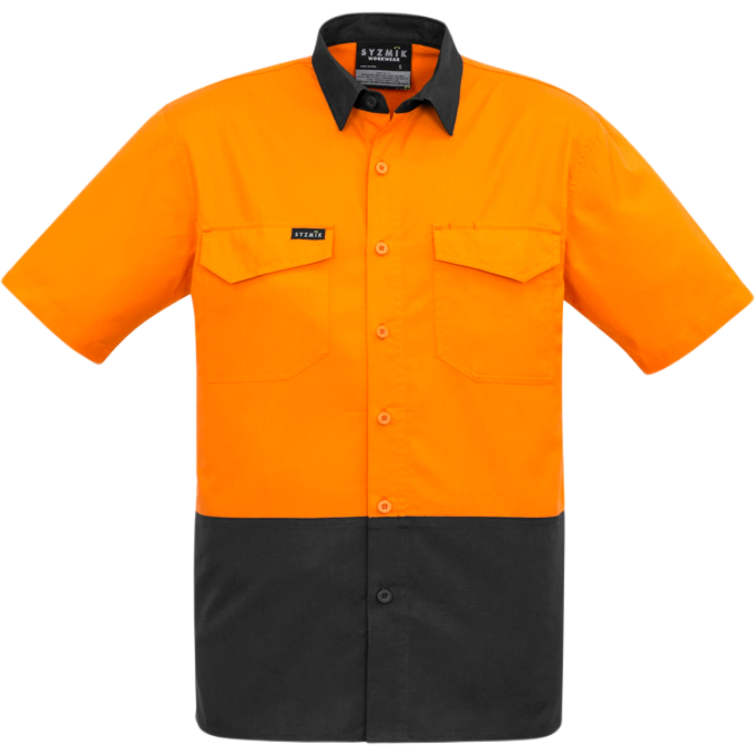 Syzmik Mens Rugged Cooling Hi Vis Short Sleeve Shirt ZW815