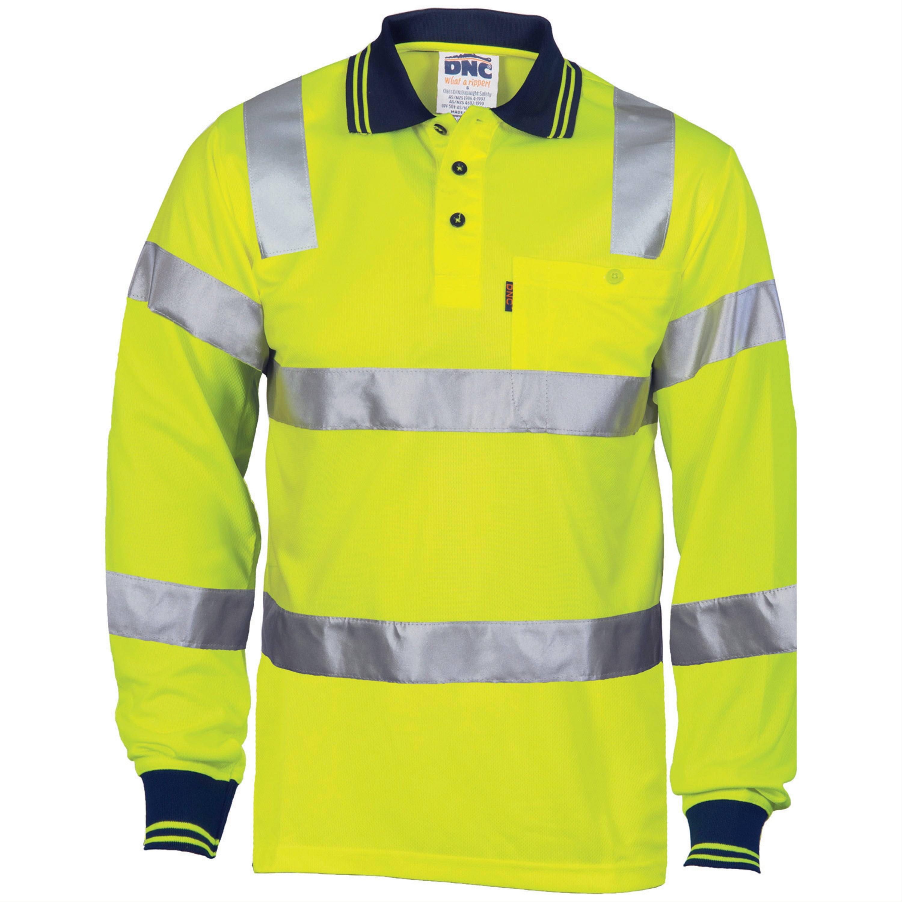 Hi Vis Bio Motion L/S Polo 3713 - Printibly