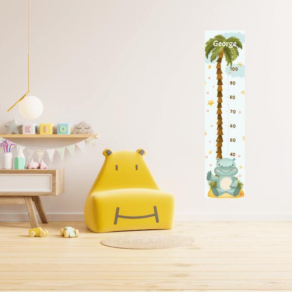 Personalised Hippo Growth Chart - Printibly
