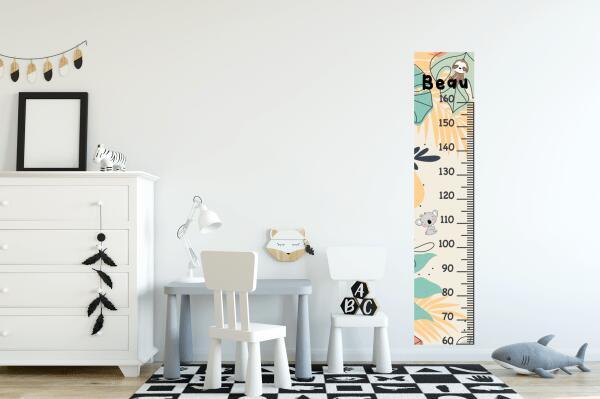 Personalised Baby Animal Growth Chart - Printibly