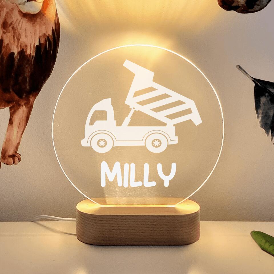 Tipper Truck Round Circle LED Lamp - Printibly