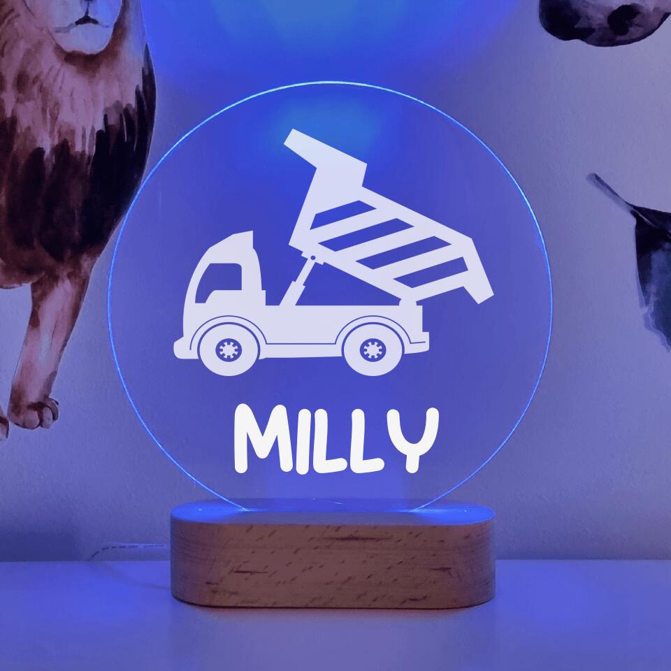 Tipper Truck Round Circle LED Lamp - Printibly