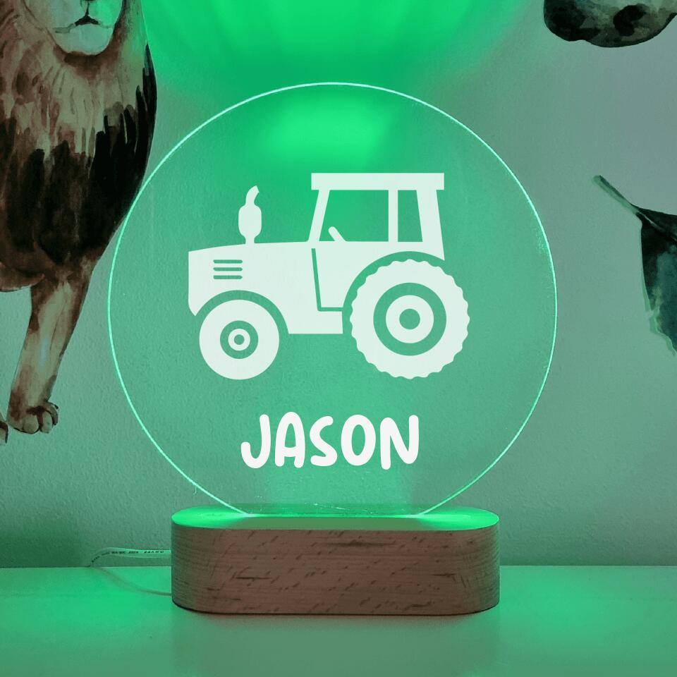 Farm Tractor LED Night Light - Printibly
