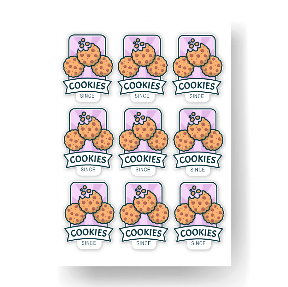Premium Die Cut Sticker Labels Sheet - Printibly