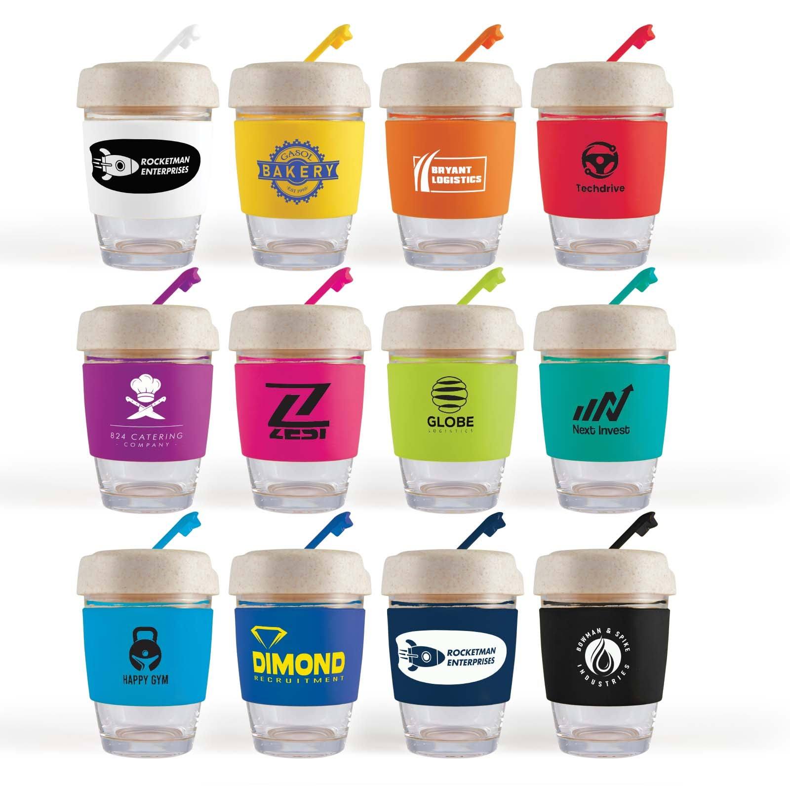 Vienna Eco Coffee Cup With Silicone Band - Printibly