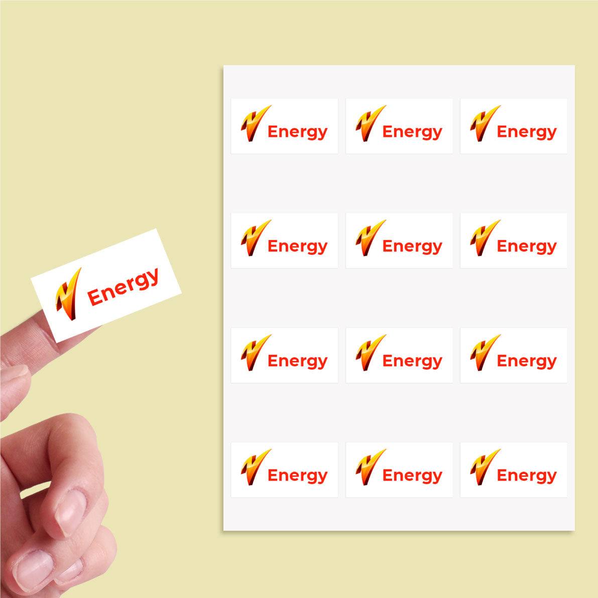 Value Rectangle Sticker Labels Sheet - Printibly