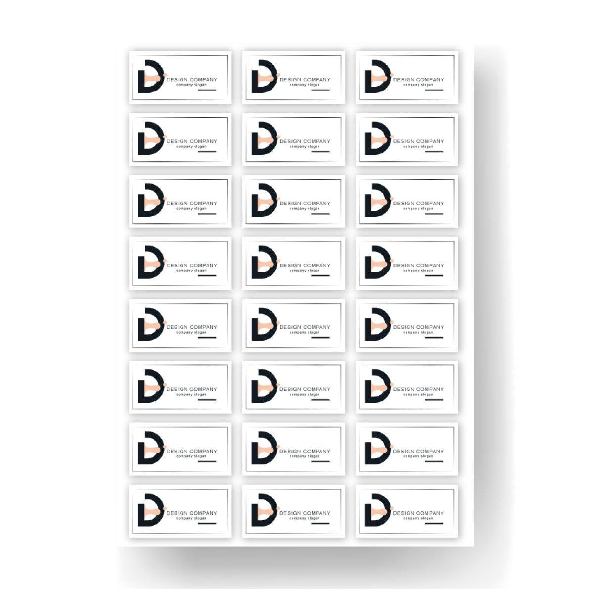 Premium Rectangle Sticker Labels Sheet - Printibly