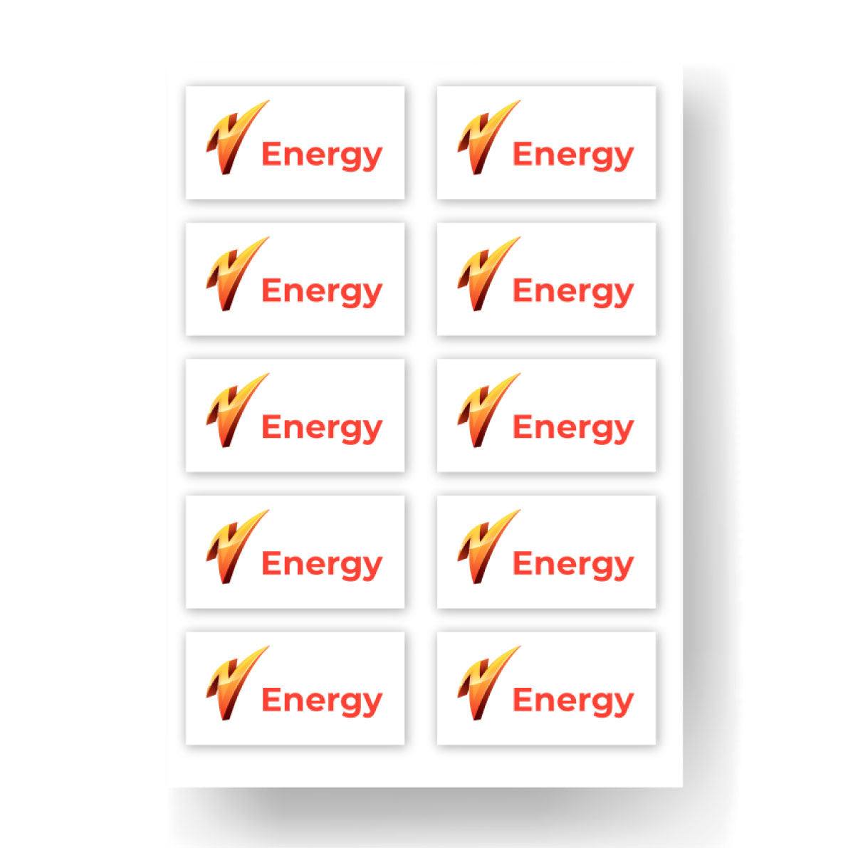 Value Rectangle Sticker Labels Sheet - Printibly