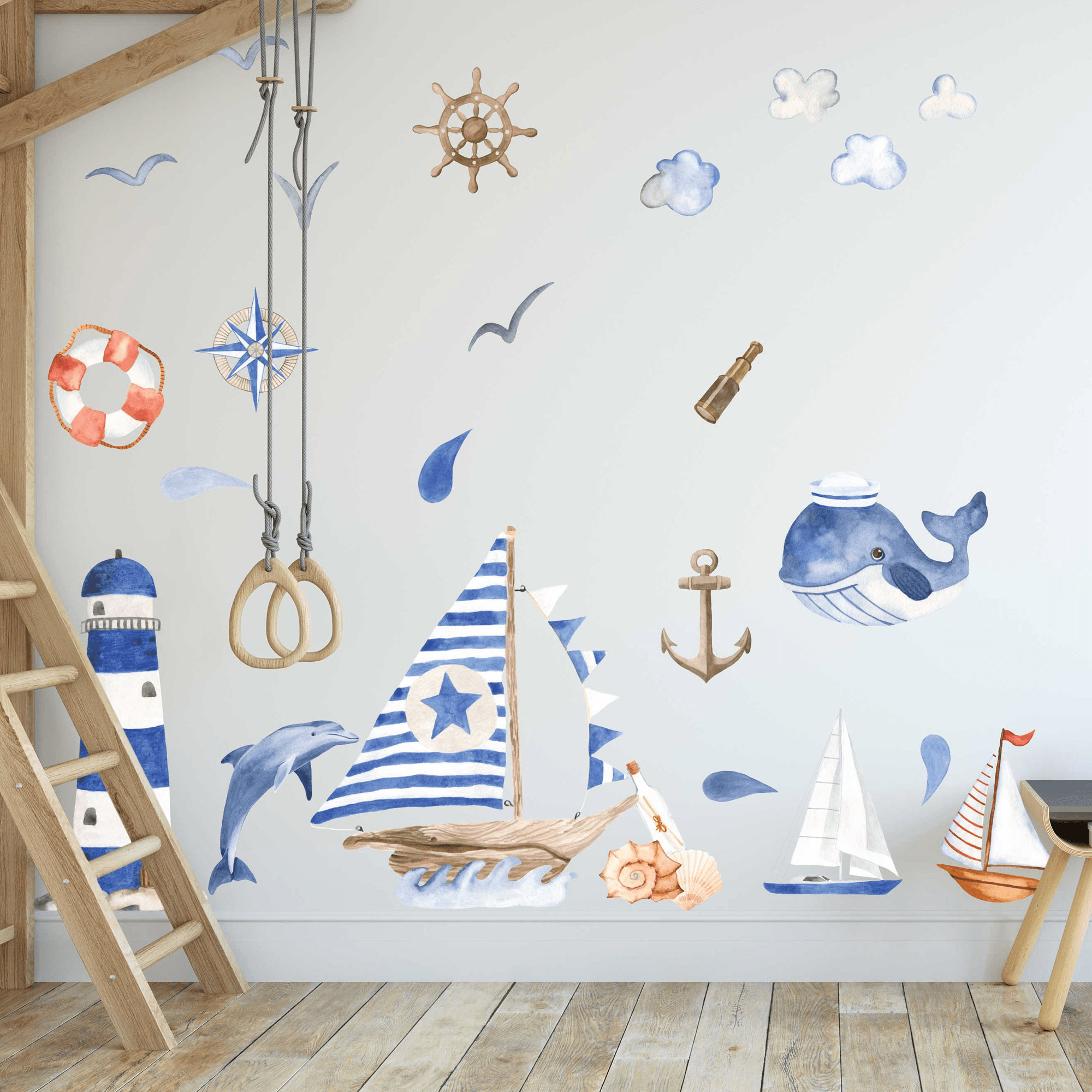 Nautical Waves Decal - Printibly