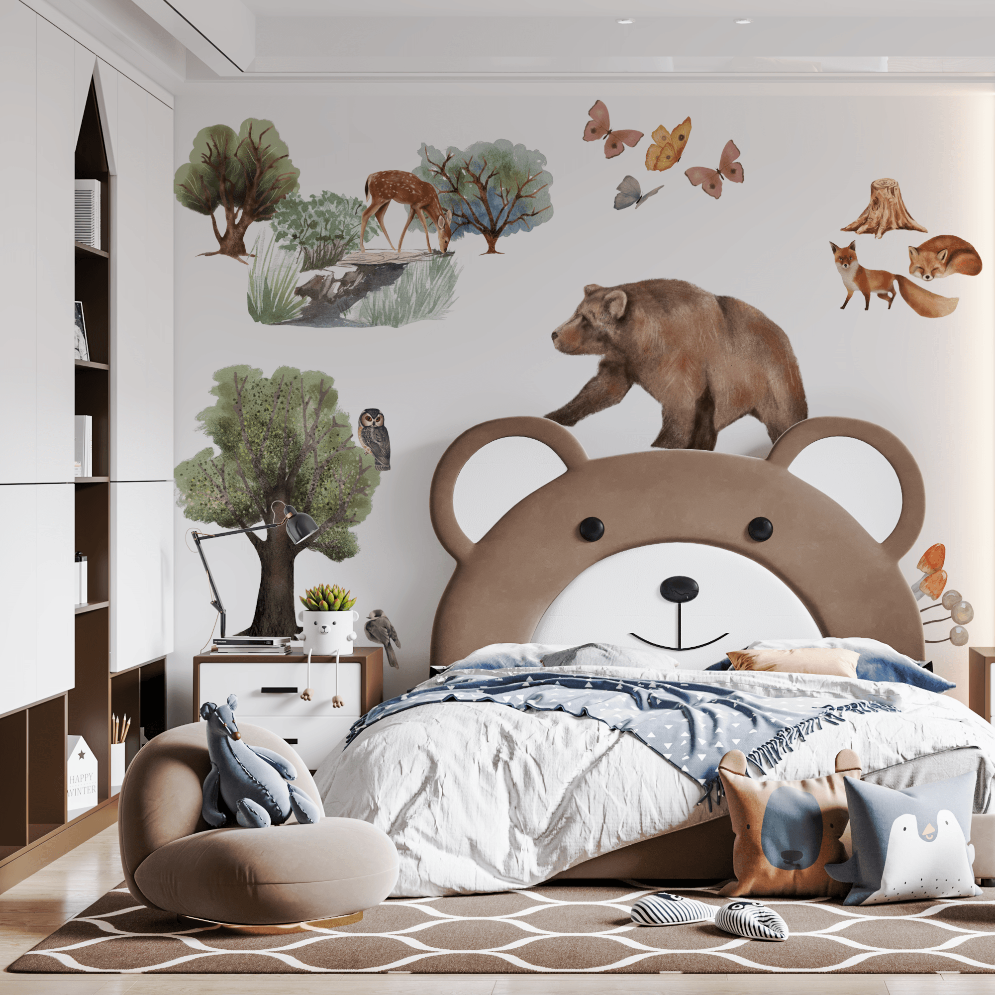 Woodland Watercolour Decal - Printibly