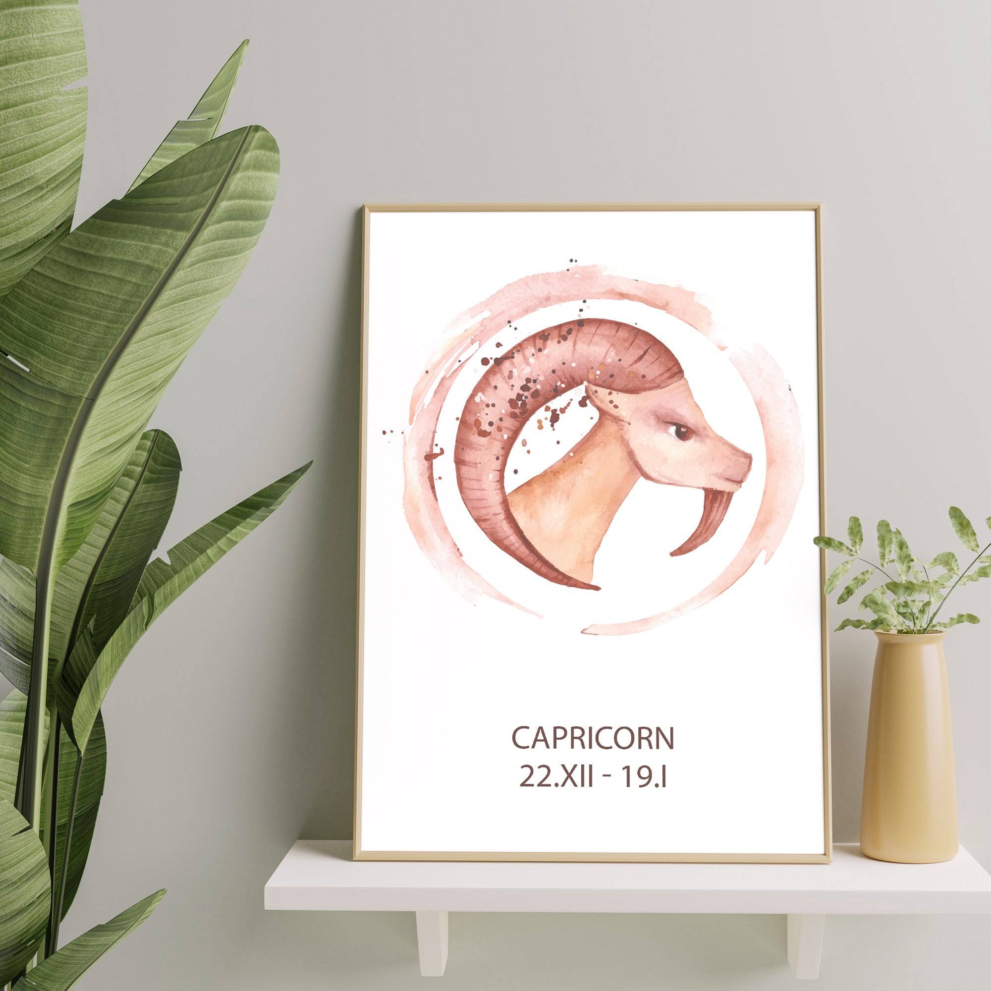 Zodiac Watercolour Horoscope - Printibly