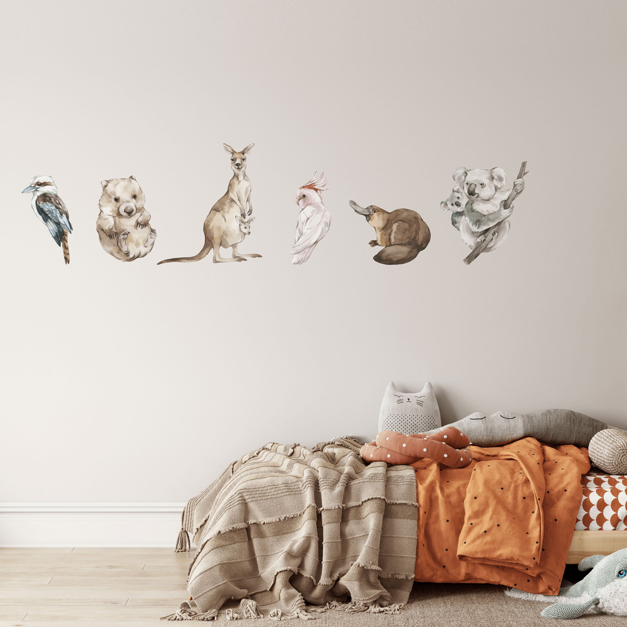 Australian Animal Wall Decal Set - Printibly