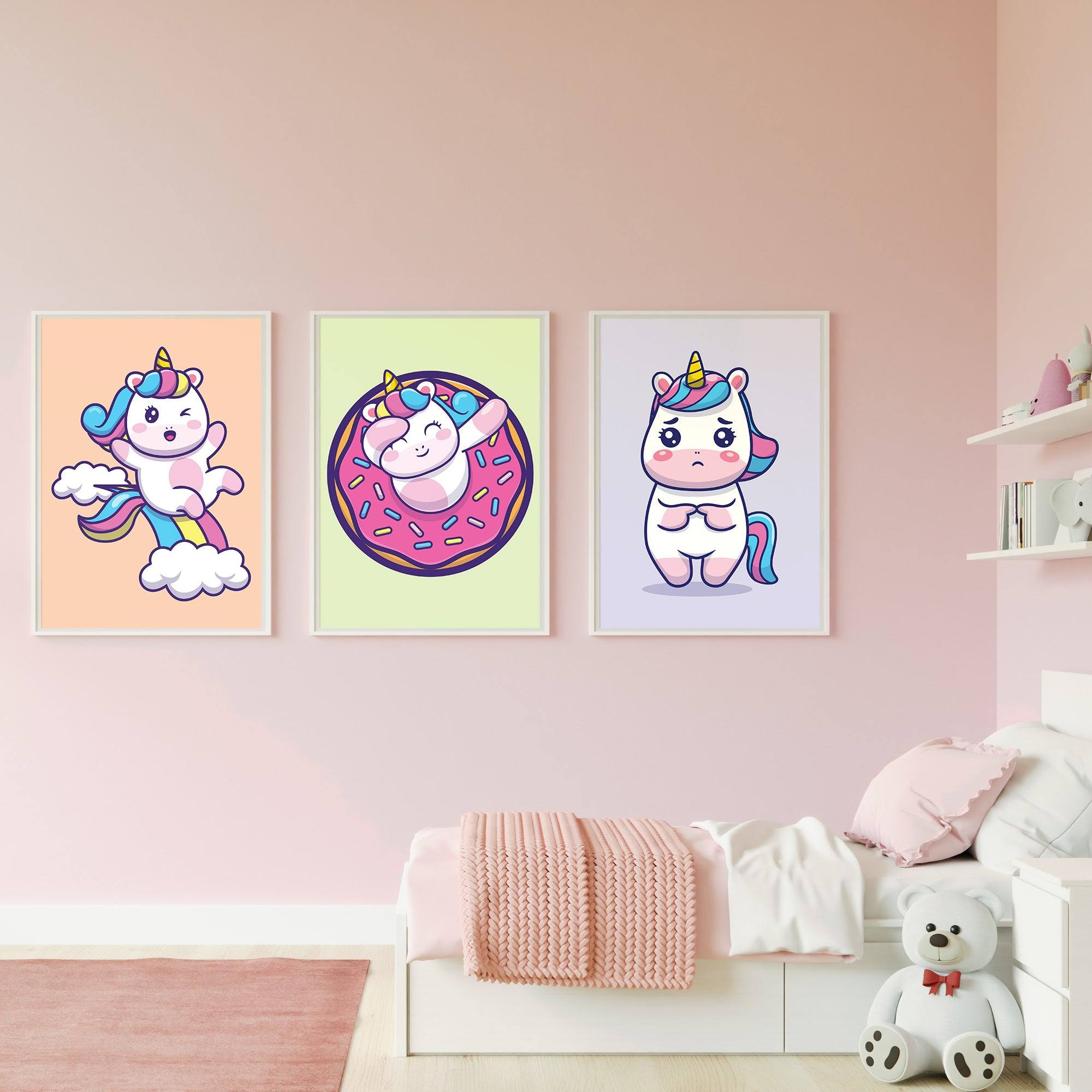 Unicorn Pastel Cartoon - Printibly
