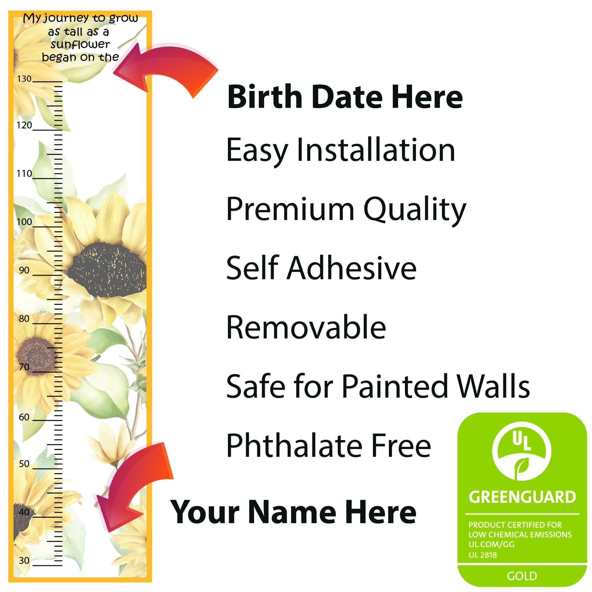 Sunflower Growth Chart - Printibly